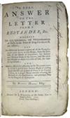 ECONOMICS  CARTE, THOMAS.  A Full Answer to the Letter from a By-Stander, &c.  1742